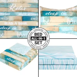 Vacation Rules Queen or King Complete Comforter Set