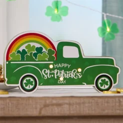 Valentine's and St Patrick's Lighted Truck Tabletop Décor