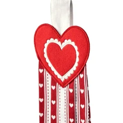Valentine's Day Kitchen Tie Towels Hearts Set of 2