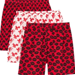 Valentine's Day Men's Boxer Set of 3 Red White Black