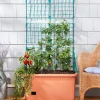 Vegetable Planter With Wheels And Trellis - 58 Inch Self Watering