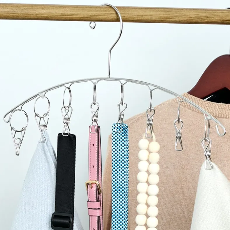 Versatile Space-Saving Multi-Clip Hanger