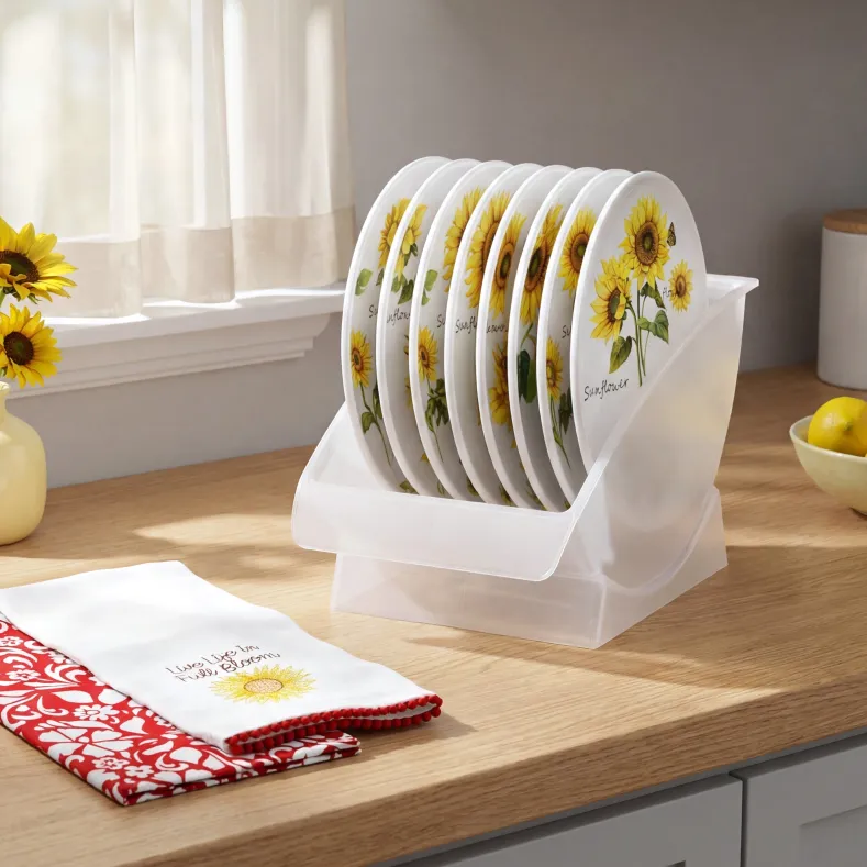 Vertical Salad Plate Rack