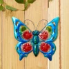 Vibrant Butterfly Or Dragonfly Garden Wall Hanging