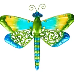Vibrant Butterfly Or Dragonfly Garden Wall Hanging