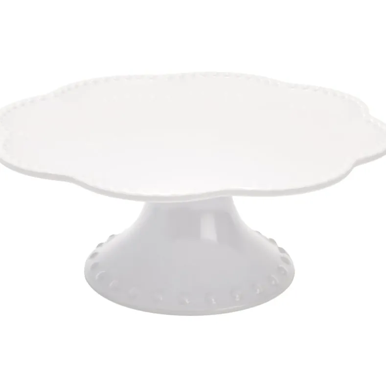Vintage Beaded Melamine 10" Decorative Cupcake or Cake Stand
