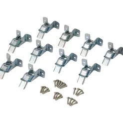 Wall Clamps Set Of 10 Spring Grip For Brooms Mops Rakes Organization