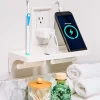 Wall Outlet Cover Storage Shelf - Kitchen or Bathroom