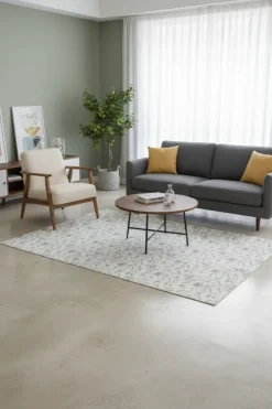 Washable Magnolia Floral Rugs or Runner