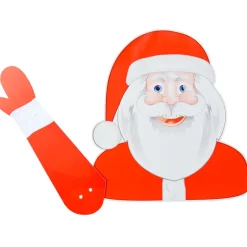 Waving Santa Auto Rear Window Decal