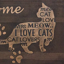 Welcome Cat Lover Rubber Doormat