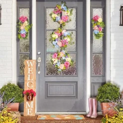 Welcome Sign with Planter