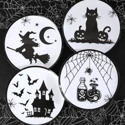 Whimsical Halloween Charger Plates- Set of 4
