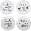 Whimsical Halloween Salad Plates-Set of 4