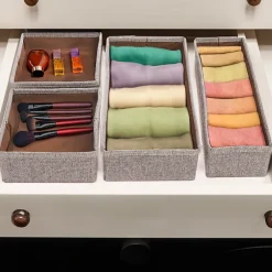 Whitmor Bedroom or Closet Drawer Organizers - Set of 4