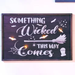 Wicked Halloween Lighted Canvas Decor