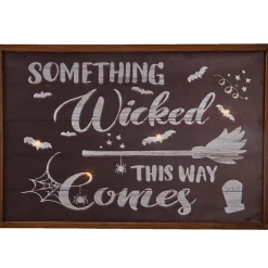 Wicked Halloween Lighted Canvas Decor