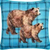 Wildlife Explorer Embroidered Decorative Pillow