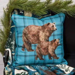 Wildlife Explorer Embroidered Decorative Pillow