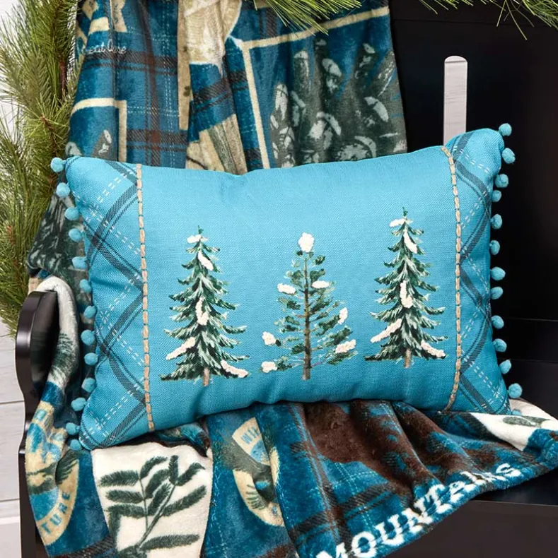 Wildlife Explorer Embroidered Decorative Pillow