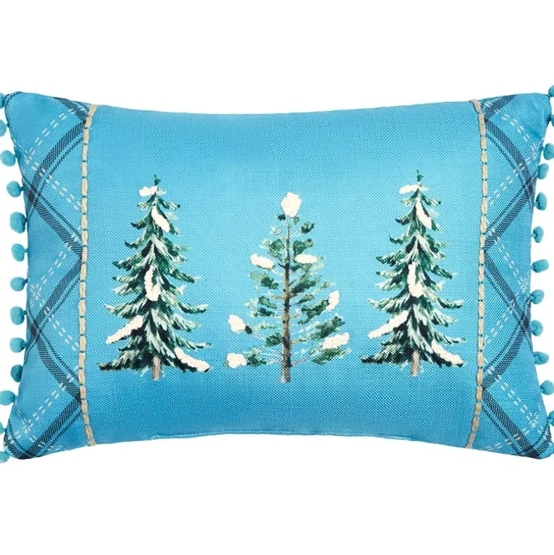 Wildlife Explorer Embroidered Decorative Pillow