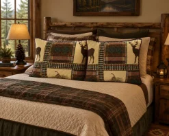 Wild Lodge Quilted Standard Sham