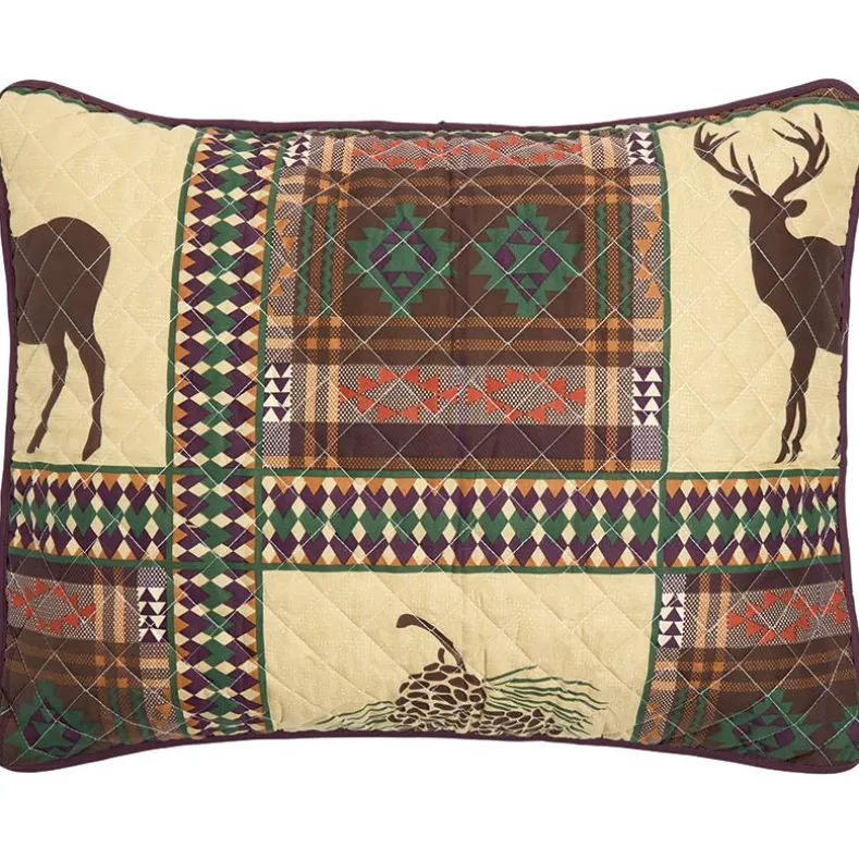 Wild Lodge Quilted Standard Sham