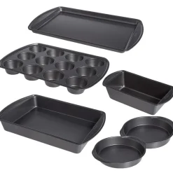 Wilton Nonstick Baking Pan Gift Set - Loaf, Round, Oblong, Muffin