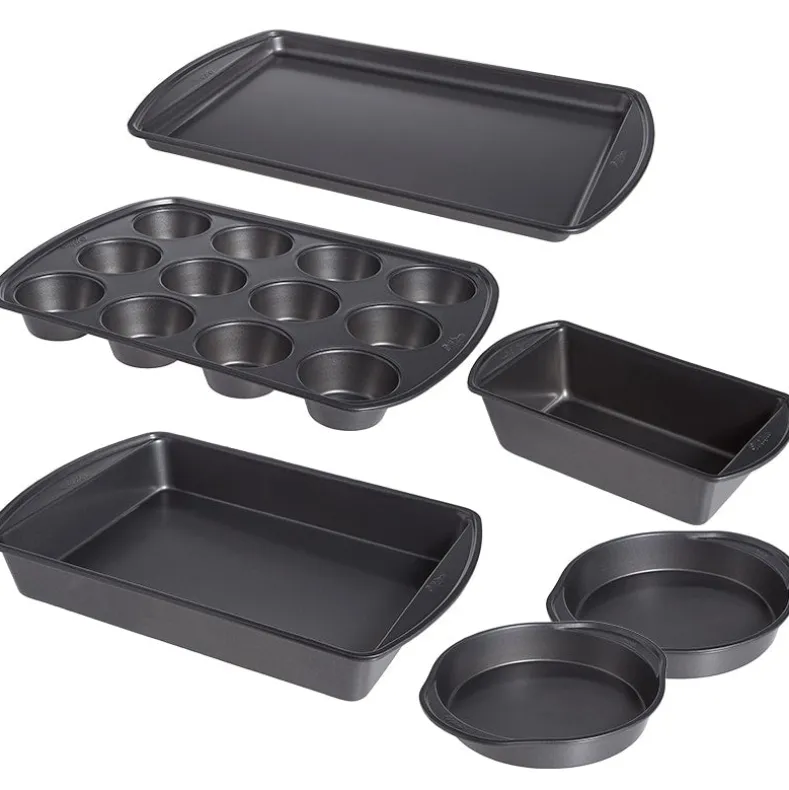Wilton Nonstick Baking Pan Gift Set - Loaf, Round, Oblong, Muffin