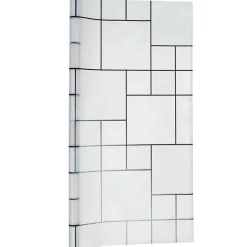 Window Film PVC Embossed In Geometric Ivy Or Square Design