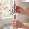 Wine Bottle Tool - Corkscrew, Cap Lifter, Magnifier, Knife, Cutter Blade