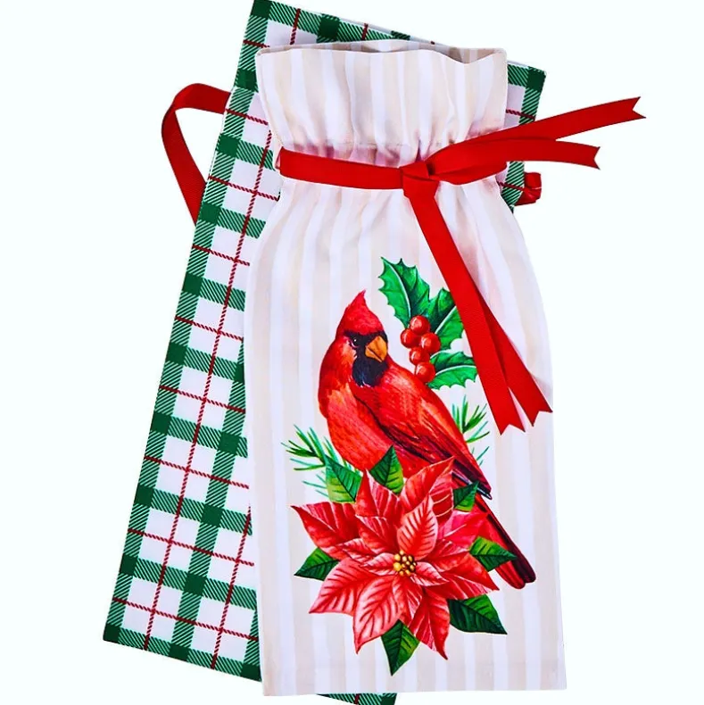 Wine Gift Bags Set of 2 Holiday Whiskey Bourbon Liquor
