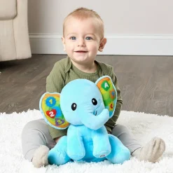 Winfun Interactive Elephant Plush Toy - Lights and Sound Learning Fun
