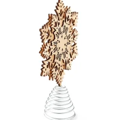 Winter Woodland Snowflake Christmas Tree Topper