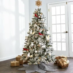Winter Woodland Snowflake Christmas Tree Topper