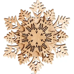 Winter Woodland Snowflake Christmas Tree Topper