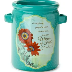 Woman of Faith Religious Kitchen Gifts - Utensil Crock or Cutting Board