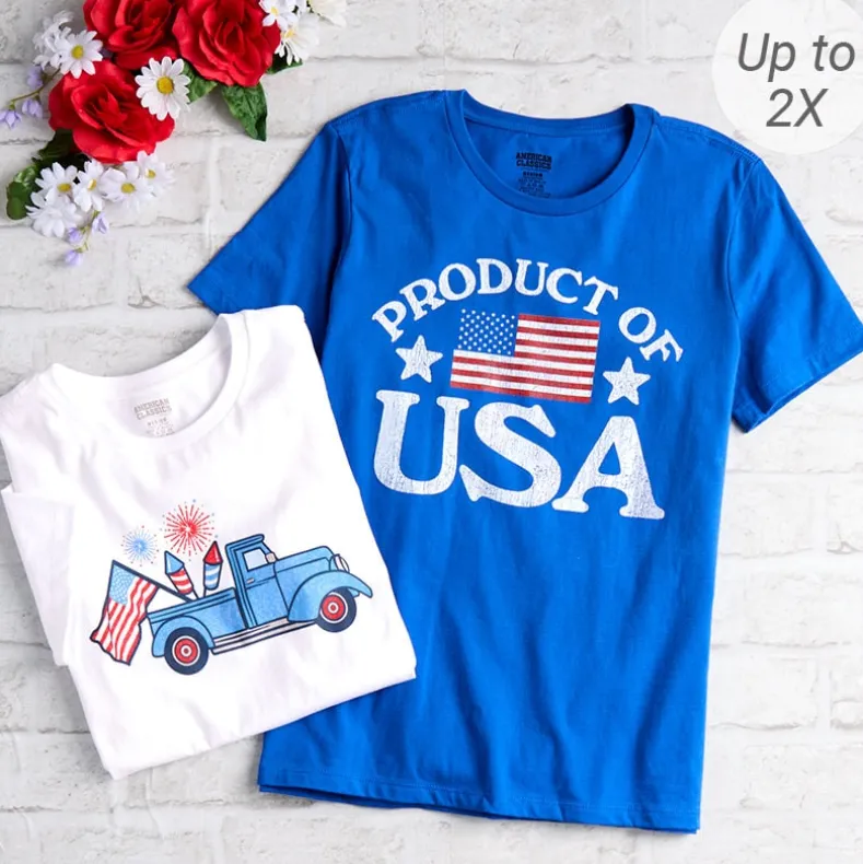 Women's Americana Short Sleeve Graphic T-Shirt