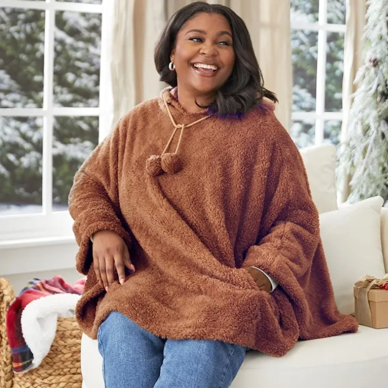 Women's Comfy Cozy Weekend Poncho