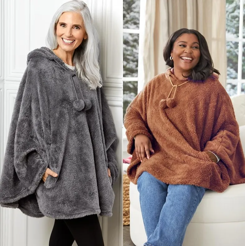 Women's Comfy Cozy Weekend Poncho