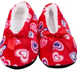 Women's Cozy Pull-On Slipper Socks with Grippers - Set of 2