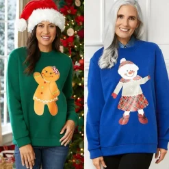 Women's Crew Neck Christmas Sweatshirt
