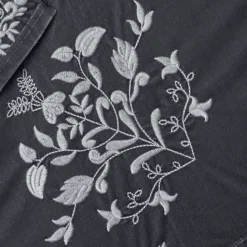 Women's Embroidered Velvet Open Front Cardigan