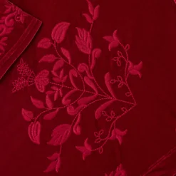 Women's Embroidered Velvet Open Front Cardigan