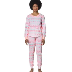 Women's Fair Isle Knit Pajama Set