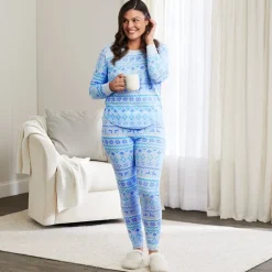 Women's Fair Isle Knit Pajama Set