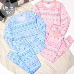 Women's Fair Isle Knit Pajama Set