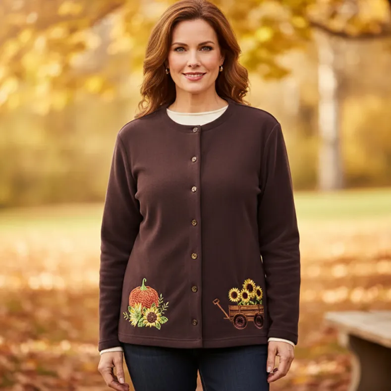 Women's Harvest Button Down Cardigan Sweater