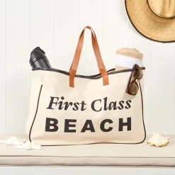 Women's Large Canvas Beach Tote Bag