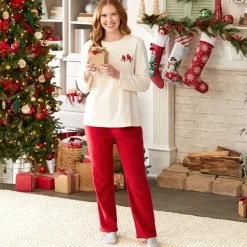 Women's Pajama Set 2-Pc. Cardinal